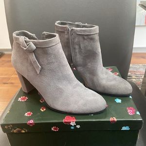 Bandolino Ankle Booties, Grey Suede